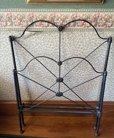 Antique Black Cast Iron Twin Bed from Texas Ranch Cover