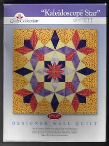 Colección de edredones ~ estrella caleidoscopio ~ kit de edredón de pared de diseño 32"x32" - Imagen 1 de 2