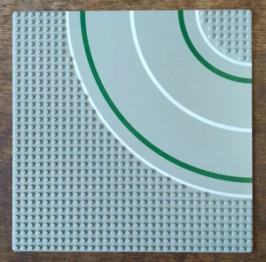 SISTEMA DE CARRETERA LEGO 6311 LEGOLAND VINTAGE AÑOS 90 10" X 10" GRIS CURVO PLACAS DE CARRETERA - Imagen 1 de 2