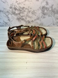Earth Kalso Womens Oasis Open Toe Sandals Slingback Leather Strappy Size 6 B - Picture 1 of 6