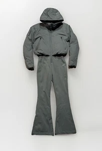 Oysho Womens Down Ski Snowsuit Small Olive Green One Piece Suit Jacket Pants - Bild 1 von 6