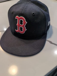 New Era Boston Red Sox Jugend Jungen Mütze nicht verstellbar 6 3/8 schwarz MLB Baseball 5950 - Bild 1 von 11