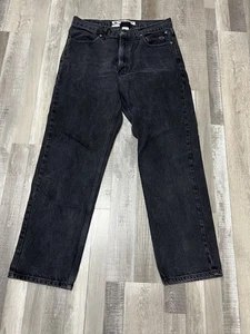 Harley Davidson Jeans Mens 33x30 Black Straight Denim Motorcycle Biker - Picture 1 of 8