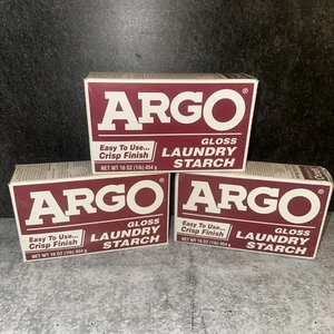 3 Lot ARGO Gloss Laundry Starch Crisp Finish 16 oz - Picture 1 of 1