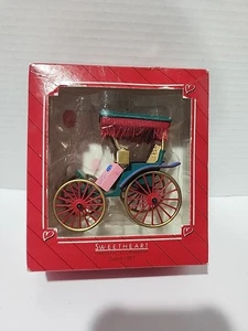 1987 Hallmark Andenken Schatz Kutsche Handarbeit Ornament in Box - Bild 1 von 5