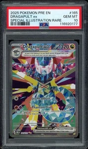 2025 PSA 10 Pokemon SVP EN Prismatic Evolutions Dragapult ex SIR 165/131 Karte - Bild 1 von 2