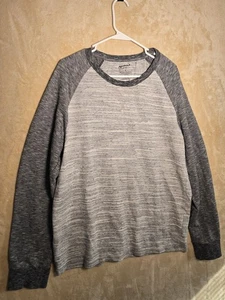 Arizona Jean Co Long Sleeve Raglan Shirt Gray Heather Knit Crewnek XL Casual 151 - Picture 1 of 4