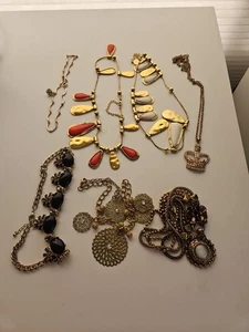 Mixed Lot Of Costume Jewelry Necklaces Lot Of 7 - Picture 1 of 5