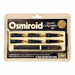 Vintage Osmiroid Master Calligraphy Set 6 Nibs Fountain Pen  (New Old Stock) - Picture 1 of 1