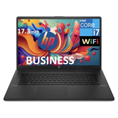 HP 17t-cn200 Laptop 17.3" HD+ Intel i7-1255U 16GB DDR4 1TB SSD W11P Laptop, BK - Image 1 of 4