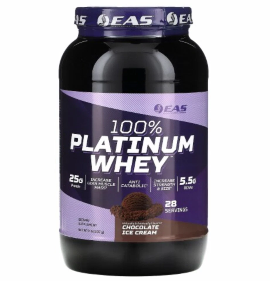 100% Platinum Whey, Chocolate Ice Cream , 2 lb (907 g) - Image 1 of 1