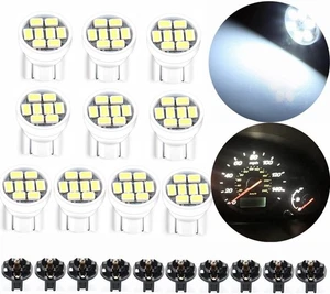 10Pack T10 194 168 LED Light Bulb 158 161 PC194 PC195 Instrument Panel White  - Picture 1 of 5