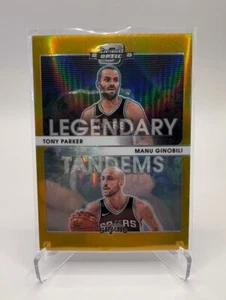 Manu Ginobili Tony Parker 2022-23 Gold Contenders Optic Legendary Tandems 7/10 - Picture 1 of 2