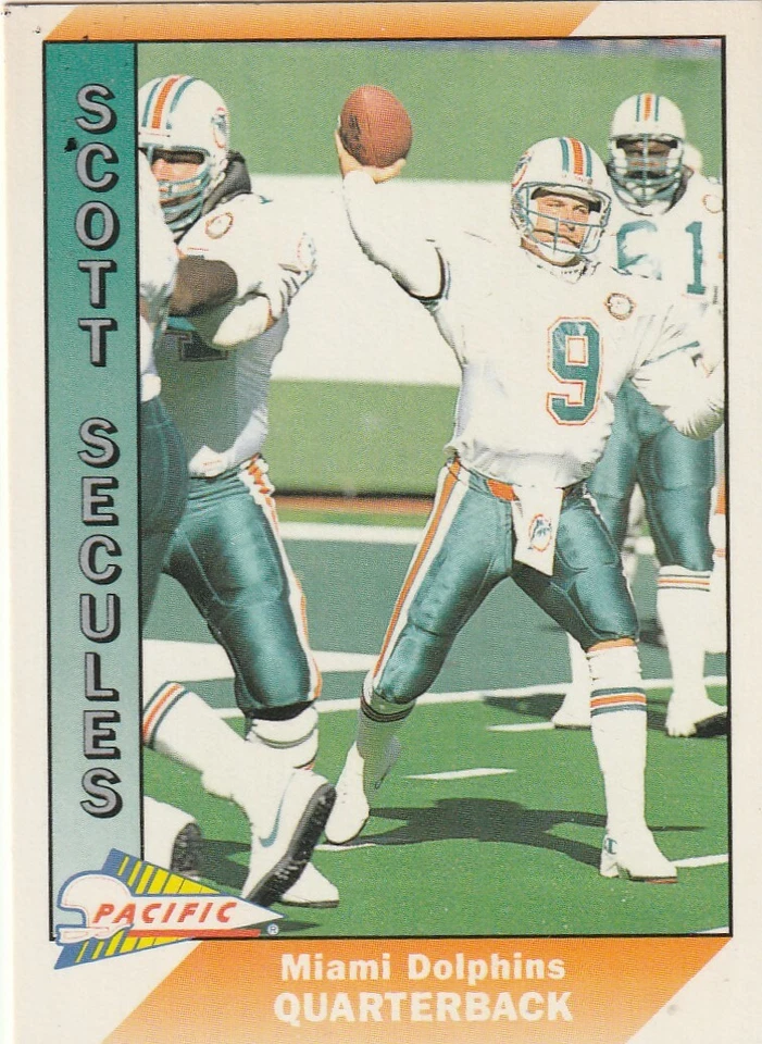 FREE SHIPPING-MINT-1991 Pacific Scott Secules #282-PLUS DOLPHINS PLUS BONUS CARD - Image 1 of 1