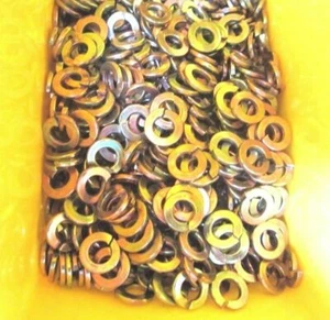 Lavadoras de bloqueo dividido mediano de 3/4" amarillo zinc - Imagen 1 de 2
