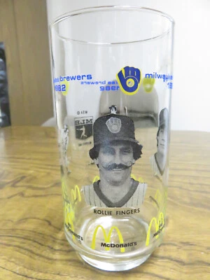 1982 MILWAUKEE BREWERS McDonald's Glass---ROLLIE FINGERS & TED SIMMONS - Image 1 of 4