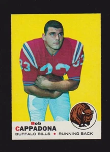 1969 Topps Football #40 Bob Cappadona Northeastern Buffalo Bills ex como nuevo A - Imagen 1 de 2
