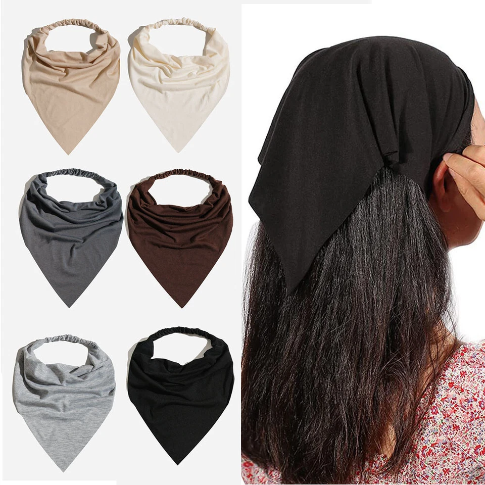 Mujeres Boho Bandana Bandana Banda para el Cabello Bufanda Prendas para la Cabeza De Colección Triángulo Bufanda Corbata para el Cabello Foto 1 de 4