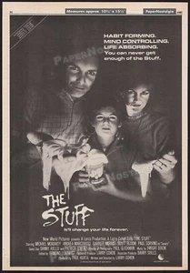 THE STUFF - Original 1985 Trade AD / screening promo / poster _ Larry Cohen - Picture 1 of 1