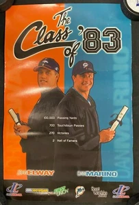 1983 LOGO ATHLETIC JOHN ELWAY DAN MARINO CLASS OF 83 PROMO POSTER 11X17 M3 PB8 - Picture 1 of 1