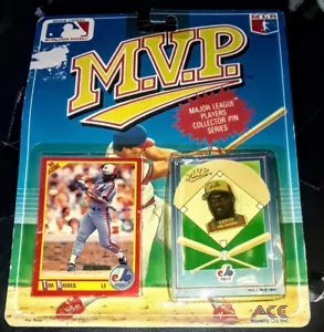 1990 MLB Montreal Expos Tim Raines Pin ACE With Score Card! Never Opened. - Picture 1 of 2
