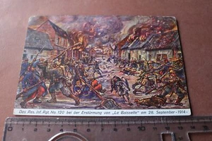 Mapa antiguo - a favor de Res Inf Regt 120 - Asalto La Boisselle 1914 - Imagen 1 de 2