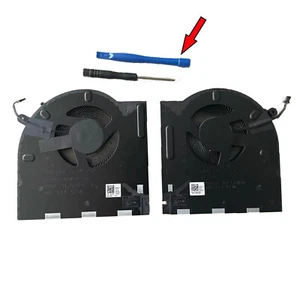 CPU +GPU Cooling Fan For Dell Alienware M17 R3 M17 R4 RTX Graphics 0H5TYJ 0CNV63 - Picture 1 of 8