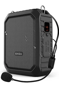Amplificador de voz portátil SHIDU M800 negro/bluetooth/a prueba de agua - Imagen 1 de 11