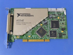National Instruments PCI-6034E NI DAQ Card, 16 bit Analog Input, Multifunction - Picture 1 of 2
