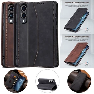 For Samsung Galaxy S25 Edge Leather Flip Card Slots Case Heavy Duty Stand Cover - Picture 1 of 27