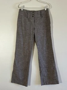 A. Byer Pants Size 9 Brown Cotton Stretch Wide Leg Dress Pants Classic Workwear - Picture 1 of 4