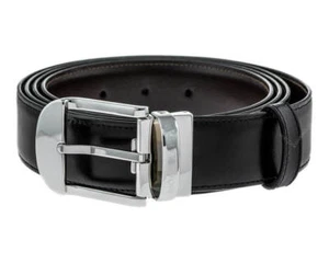 Montblanc 101909 Casual Line Men's Leather Reversible Belt - New In Box - Picture 1 of 3