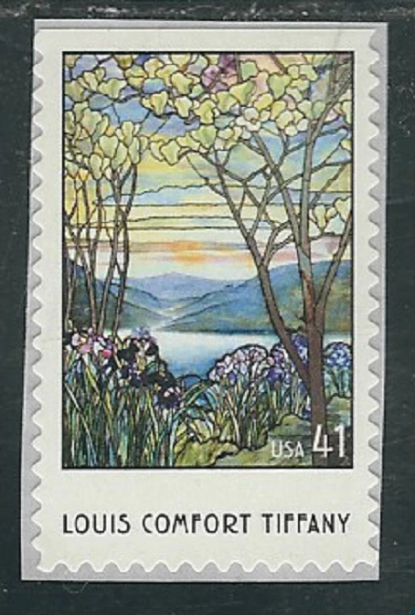 Scott# 4165...41 Cent...Tiffany Stained Glass...2 Stamps - Image 1 of 1