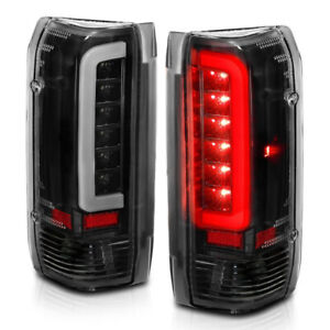 ANZO For Ford F-150 1987-1996 Tail Lights LED Black Housing Clear Lens (Pair)