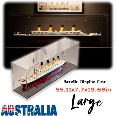 Large Acrylic Display Case for Lego Titanic 10294 Dustproof SelfInstall Showcase - image 1 of 4
