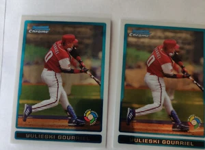 Lote de 2 tarjetas Yulieski Gourriel 2009 Bowman cromo WBC RC - Imagen 1 de 7