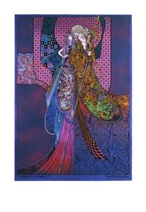 CELTIC IRISH FANTASY ART DIARMUID AND GRAINNE 16x11 By Jim FitzPatrick - Picture 1 of 6