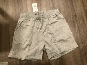 EZRUN Womens Gray Lounge Bermuda Shorts Workout Gym Jogger Sweat Shorts Large - Picture 1 of 9