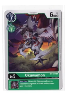 Digimon Card - Okuwamon BT1-077 - Bandai - Picture 1 of 2