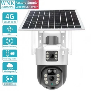 10X New 8mp Outdoor Solar Cctv Camera 4g Sim Card 10x Optical Zoom Security Sys - Picture 1 of 14