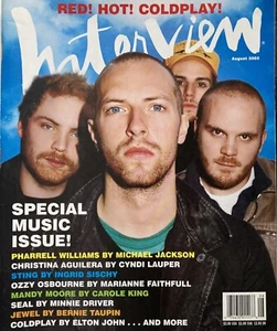 COLDPLAY August 2003 INTERVIEW Magazine PHARRELL /MANDY MOORE /JEWEL / SEAL /New - Picture 1 of 1