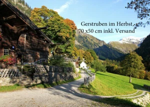 Leinwandbild aus Oberstdorf "Gerstruben im Herbst" 70x50 inkl. Versand - Bild 1 von 1