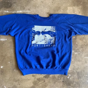 VINTAGE 90s SWEATSHIRT W/ PORTISHEAD (ENGLISH ROCK BAND) GRAPHIC SZ L - Picture 1 of 8