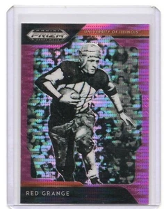2019 Panini Prizm Draft Picks Red Grange Pink Pulsar Prizm Insert Card Illinois - Picture 1 of 2