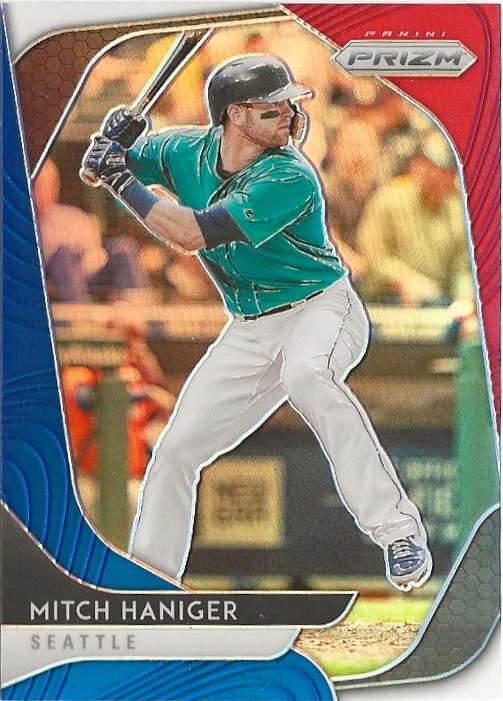 2022 Panini Prizm Mitch Haniger #65 Red White Blue Prizm SP - Image 1 of 1