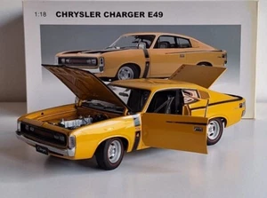 Chrysler VH Valiant Charger R/T E49 1972 Yellow 1:18 Autoart Millennium 715104 - Picture 1 of 24