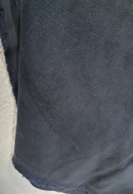 Navy Blue Corduroy Fabric 60" x 68" One + Yards Bags Purses Cushions Sewing - Image 1 of 3