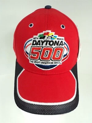 47th Annual Daytona 500 NASCAR 2005 sombrero de camionero rojo con tirantes - ¡Nuevo! Foto 1 de 4