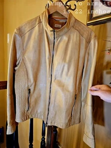 Brunello Cucinelli Light Tan Moto/Biker Leather Jacket Handmade Italy $8,495 - Picture 1 of 9