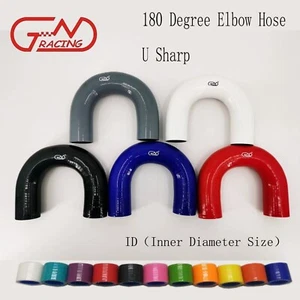 180 Degrees Connector Intercooler Intake U Shape Coupler SiliconeTurbo Hose Kit - Picture 1 of 15